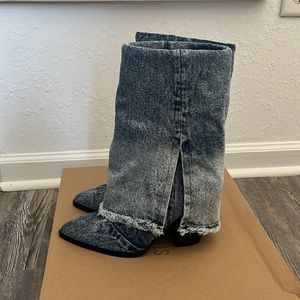 Steve Madden denim boots